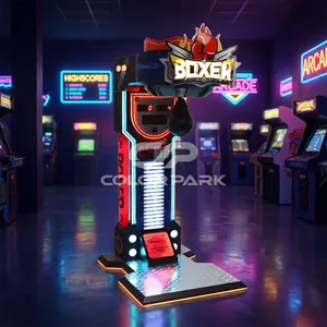 Machine de jeu d'arcade Boxing King en fibre de verre et ABS, 145 kg, 220 V, à monnayeur, prise UE anglaise, durable, pour intérieur - Product Image 5