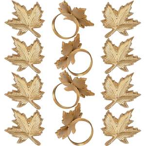 Anillos de Servilleta de Latón de Lujo Exclusivos, Accesorios de Mesa de Metal de Alta Gama para Mesas de Comedor de Diseño, Restaurantes y Hogares - Product Image 1