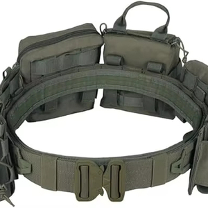 Heavy Duty Utility Belt with <b>Pouches</b> – Adjustable Nylon <b>Work</b> Belt Set for Outdoor & Training Use - Product Image 1