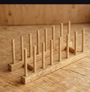 Support à assiettes en bois écologique, présentoir de vaisselle, rangement de cuisine pour mariage - Product Image 6