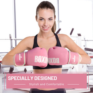 Gants de boxe professionnels avec des couches de mousse densité, surface intérieure confortable et manchette de soutien - Product Image 2