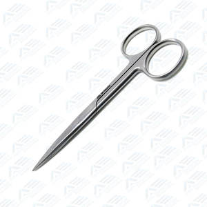 กรรไกรผ่าตัดสแตนเลส เครื่องมือผ่าตัดมาตรฐาน 4.5 นิ้ว ใช้แรงมือ ปลายตรงคม - Product Image 2