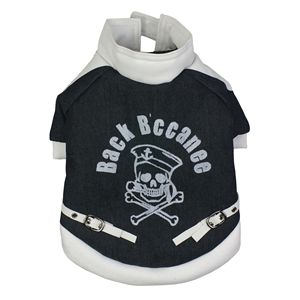 Varsity Styled Buckled <b>Collared</b> <b>Pet</b> Coat Stylish <b>Pet</b> Clothes - Product Image 4