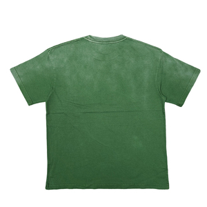 T-shirt en coton épais délavé style vintage pour homme, coupe confortable pour un usage quotidien et un style décontracté - Product Image 2