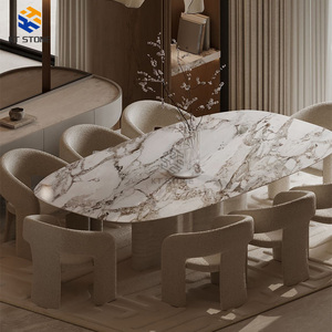 Tables à <span class=keywords><strong>manger</strong></span> en marbre de luxe KT STONE, table à <span class=keywords><strong>manger</strong></span> en pierre <span class=keywords><strong>pour</strong></span> la maison, <span class=keywords><strong>salle</strong></span> à <span class=keywords><strong>manger</strong></span>, <span class=keywords><strong>cuisine</strong></span>, hôtel, appartement, décoration de meubles en marbre - Product Image 6