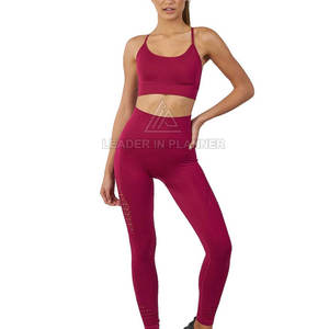 ชุดโยคะผู้หญิงขายดี MOQ ต่ำ สีพื้น ดีไซน์ล่าสุด ราคาขายส่ง - Product Image 2