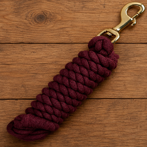Factory Wholesale Cotton Horse Lead Rope Luxury rose gold Snap Hook Custom handmade Horse Lead and Accessories - Product Image 6