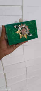 กระเป๋าคลัทช์เรซินอีพ็อกซี่สุดหรูกระเป๋าคลัทช์ทำมือสำหรับผู้หญิงผู้หญิงดีไซน์ใหม่ - Product Image 4