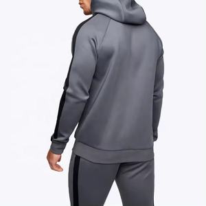 Chándal de hombre con logotipo personalizado OEM, ropa deportiva activa para correr, chándal en blanco a rayas laterales con cremallera para hombre y mujer - Product Image 4