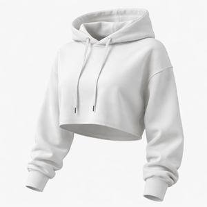 Sudadera Corta Personalizada al por Mayor para Mujer - Fabricante Mayorista de Calidad Premium con Servicio OEM - Product Image 3