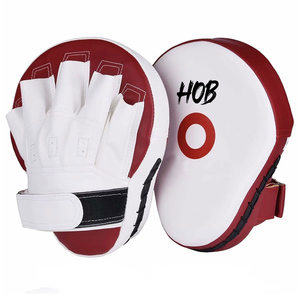 High Quality PU Leather Boxing Focus Mitts Flat Punching Curved <b>Pads</b> for MMA and Martial Arts Training - Product Image 1