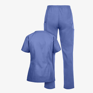 ชุดสครับผู้หญิงแขนสั้นผ้าโพลีเอสเตอร์ผสมอีลาสเทนทรงเข้ารูป ขายส่งราคาโรงงาน แฟชั่นขายดีตามสั่ง - Product Image 3