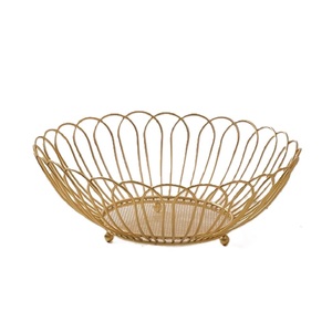 Panier à fruits en fer tendance, panier à légumes décoratif pour table, utilisations multiples dans la cuisine à domicile, taille et forme personnalisées - Product Image 1