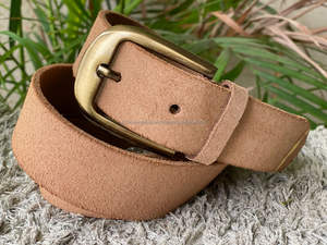 Nuevo cinturón de cuero con hebilla para hombre, cinturón informal Formal impecable de alta calidad, cinturón marrón de cuero genuino para hombre con hebilla ajustable - Product Image 3