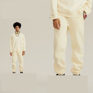 Chándal de invierno transpirable de alta calidad para hombre, talla grande, 100% algodón polar, con capucha y cordón, color liso, el más vendido de 2026 - Product Image 4