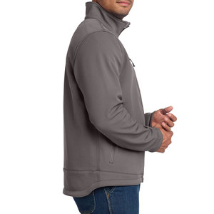 Chaqueta Softshell para Hombre Color Oliva con Bloques de Color, Cortavientos, Cuello Alto, Cierre de Cremallera, Estilo Casual para Otoño - Product Image 2
