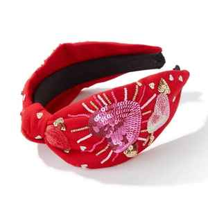 Nouveau Serre-tête Unisexe Tendance de Haute Qualité, Fait Main, Brodé de Perles de Verre et de Paillettes, Idéal pour Fêtes, Mariages et Cadeaux - Product Image 2