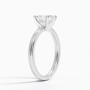 Bague de fiançailles solitaire SOJ Ring 01 en argent 925 plaqué rhodium, taille Asscher, sertie de cinq pierres à griffes, certifiée GRA, moissanite 2 carats D - Product Image 2