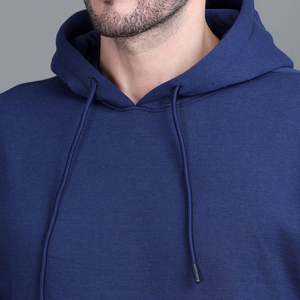 Style populaire, streetwear pour hommes, sweats à capuche unis, logo personnalisé, manches longues, 100% coton molletonné, cordon de serrage, poches latérales, vêtements d'hiver - Product Image 4