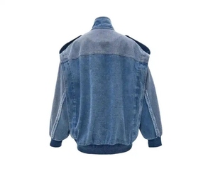 Chaqueta Corta Informal de Mezclilla para Mujer, Otoño/Invierno, Chaqueta de Mezclilla con Cuentas y Tachuelas, Ropa de Mujer - Product Image 2