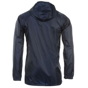 Veste de pluie imperméable à capuche bleu marine pour homme, coupe-vent décontracté, ajustement régulier, en polyester, fermeture éclair, pour la randonnée et le camping - Product Image 2