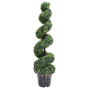 Grande plante artificielle verte en polyéthylène et polypropylène avec structure métallique - Product Image 1