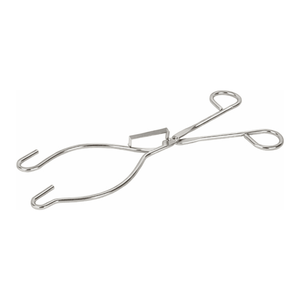 Pince de laboratoire en acier inoxydable avec 3 crochets de sécurité pour coupelles d'évaporation - Product Image 2