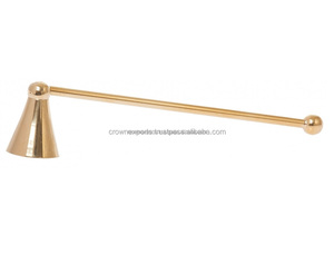 Abatidor de velas chapado en oro tradicional Abatidor de velas de metal hecho a mano Decoración del hogar Abatidor de velas a precio asequible - Product Image 3