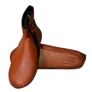 Real Leather Khuff Slipper <b>Socks</b> Plus Size Winter <b>Warm</b> Men <b>Women</b> Handmade Foot Covers High Quality Custom Color - Product Image 5