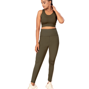 Training High Quality Sports <b>Bra</b> High Waist Leggings Suit Long Sleeve Workout Wear Gym Sportswear Women Fitness Clothes Yoga Set - Product Image 1
