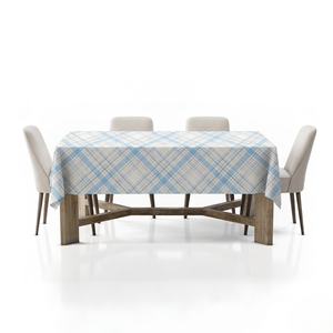 Soft Woven Cotton Tablecloth Reusable Dining <b>Table</b> Cover for Kitchen, Wedding, <b>Buffet</b> & Banquet <b>Tables</b> - Product Image 1