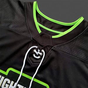 Camiseta de Hockey sobre Hielo Sublimada Personalizable de Secado Rápido, Uniforme Deportivo Ligero 100% Poliéster para Competición - Product Image 4