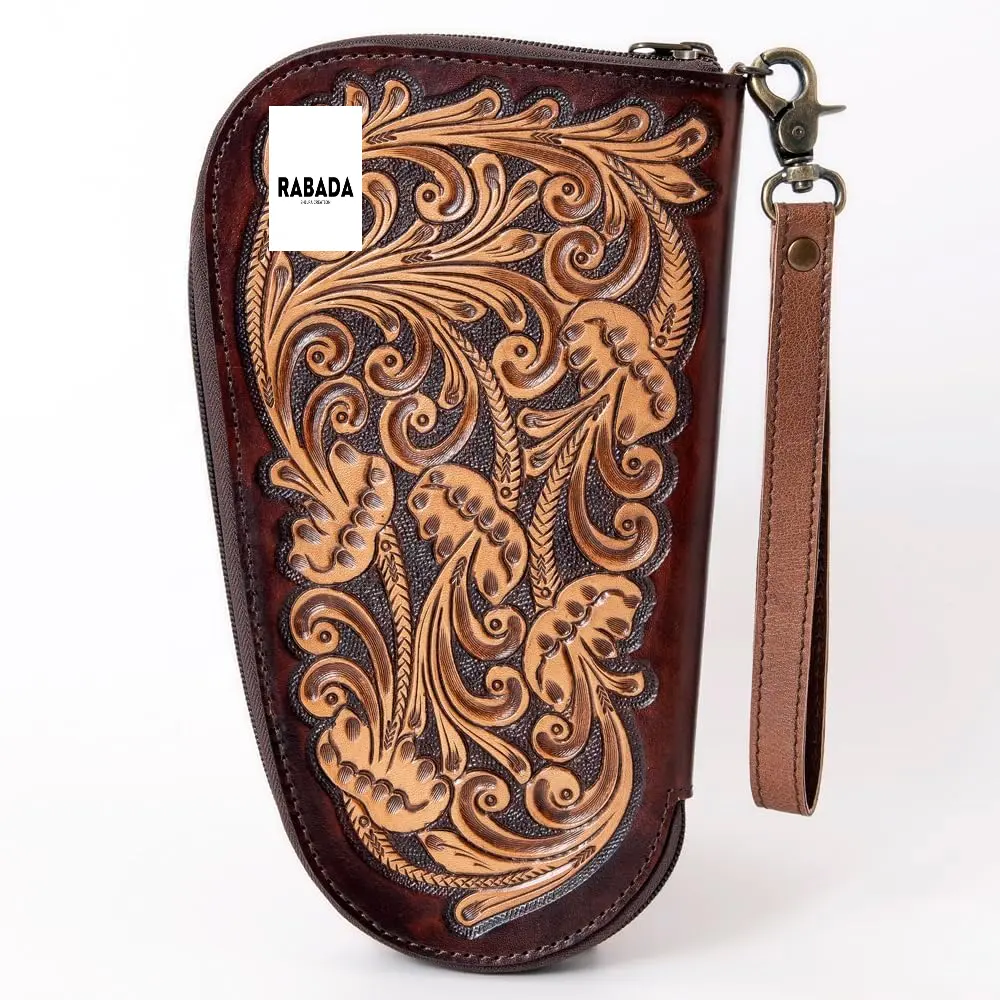 Western Hand Tooled Gun Covers Leather Comfortable Carry Holsters for Security Hold Western Concealed Carry Clip Holster Cases