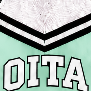 Haut court de cheerleading sans manches rouge, blanc et noir pour femmes et filles – Tenue de performance athlétique pour l'entraînement en équipe – Vêtements de sport - Product Image 6