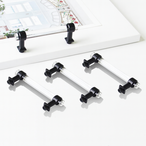 Manufacturer Supply Modern Acrylic and Zinc Alloy Cabinet Handle Clear Crystal Bar <b>Pull</b> for Kitchen Bathroom Bedroom Furniture - Product Image 2