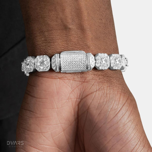 Chaîne et bracelet cubains de luxe Hip Hop Miami avec moissanite VVS1 en argent 925 certifié - Product Image 2