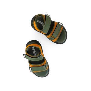 รองเท้าแตะเด็กผู้ชายสีเขียวแบบลำลอง KD4733 - Product Image 1