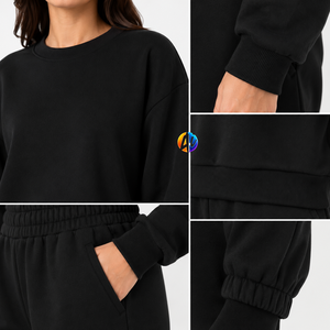 Sudadera para mujer, transpirable, de material de lana suave, diseño elegante para el día a día, ajuste cómodo, cálida, ligera, moderna y a la moda. - Product Image 5