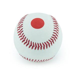 Pelota de Entrenamiento de Béisbol Suave KATBROS INDUSTRIES, Costuras Rojas con Puntos, Color Blanco, Estilo Estándar, 9 Pulgadas, para Diestros/Zurdos, Duradera - Product Image 3