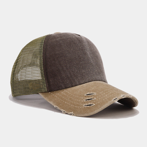 Best Custom Tiger <b>Camo</b> Trucker Hat Mesh Breathable Patch <b>Cap</b> Full Color Print Bulk Blank Ready To Ship Wholesale Athletic Wears - Product Image 4
