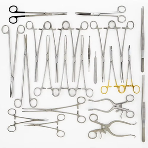 Juego de Instrumentos para Laparotomía Básica de Acero Inoxidable de Alta Calidad, Suministros Quirúrgicos Manuales Duraderos, Certificación CE, 2 Años de Garantía - Product Image 1