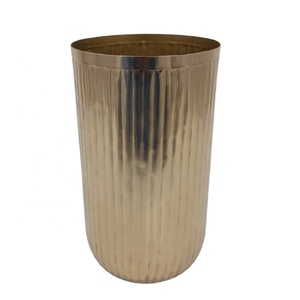 Jarrón de Flores Decorativo de Metal de Lujo con Acabado EPL de Latón de Diseño Moderno para Decoración del Hogar - Product Image 1