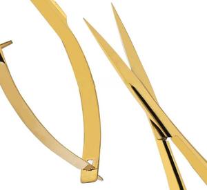 Tijeras de precisión para cejas Micro Spring, acabado mate, varios colores, etiqueta personalizada, acero inoxidable, punta recta, tijeras afiladas para extensiones - Product Image 3