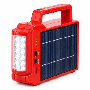 Système d'éclairage solaire LED portable, charge USB, lampe DC 6V pour usage extérieur, domestique et d'urgence, Me Mg-100 3 kW - Product Image 1
