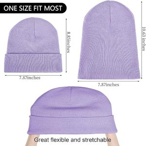 Gorro de Punto de Invierno al por Mayor, Gorro con Logo Personalizado, Gorro Cálido con Puño, Gorro Unisex de Punto Acanalado, Gorro de Invierno con Bordado Personalizado - Product Image 5