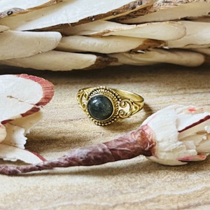 New Arrival Handmade Brass <b>Ring</b> Labradorite Filigree Gold Plated <b>Statement</b> <b>Ring</b> Vintage Dainty Style Wholesale <b>Ring</b> For Women - Product Image 5