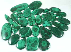 Natural Green <b>Malachite</b> Mix Cabochon Lot Natural Gemstone Polished Loose Stones for Jewelry Making Wholesale Supply - Product Image 3