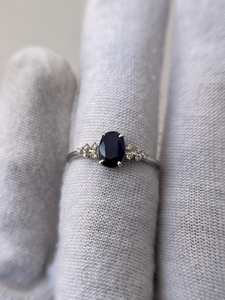 Bague en saphir bleu royal, saphir naturel, bague de fiançailles en saphir bleu, cadeau pour un être cher, bijoux - Product Image 6