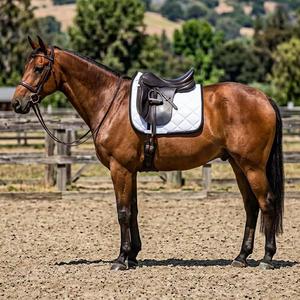 Vente en gros de tapis de selle en cuir personnalisés pour le dressage |   Tapis de selle d'équitation de haute qualité, anti-humidité, pour équitation - Product Image 6