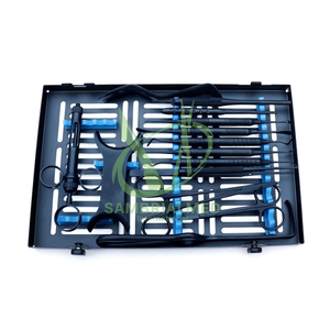 Kit de chirurgie péri-dentaire manuel ergonomique Sambrialmed International Dental, 15 pièces, micro-chirurgie, revêtement noir, réutilisable, implant dentaire - Product Image 6